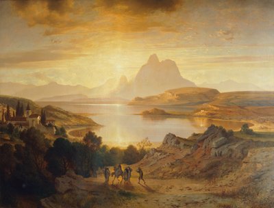 Lake Lugano by Albert Zimmermann