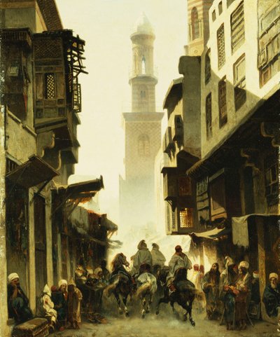 Street Scene in Damascus by Alberto Pasini