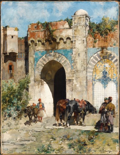 Watering the Horses by Alberto Pasini