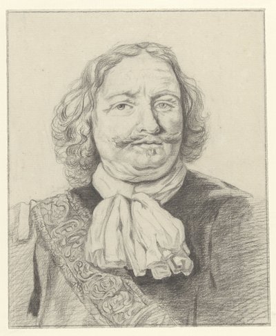 Portrait of Egbert Meussen Kortenaer by Albertus Brondgeest