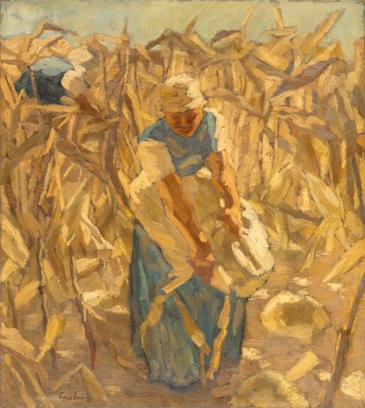 Corn Harvest by Albin Egger Lienz