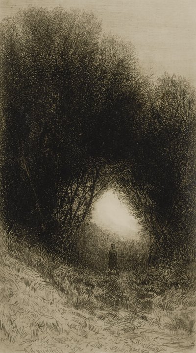Figure and Trees by Albion Harris Bicknell