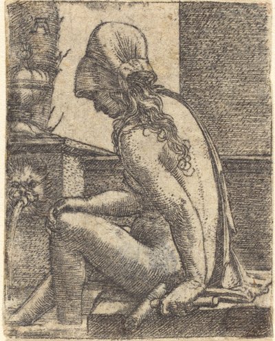 Bathing Woman by Albrecht Altdorfer