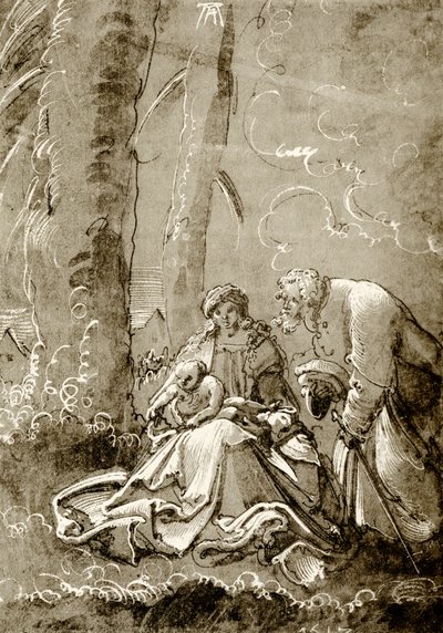 Holy Family in the Forest by Albrecht Altdorfer