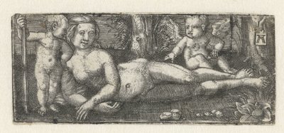Reclining Venus with two putti by Albrecht Altdorfer