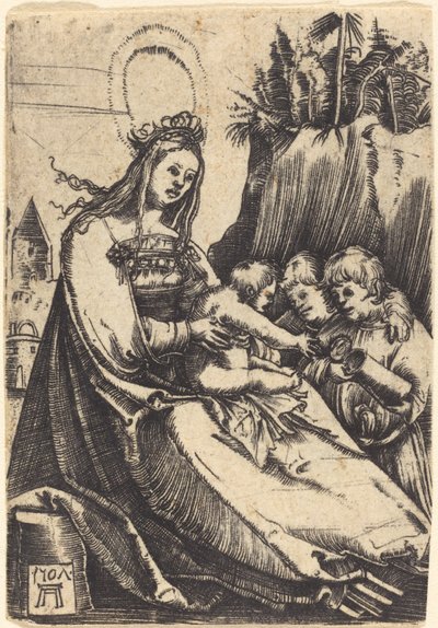 Mary with Child and Two Boys by Albrecht Altdorfer