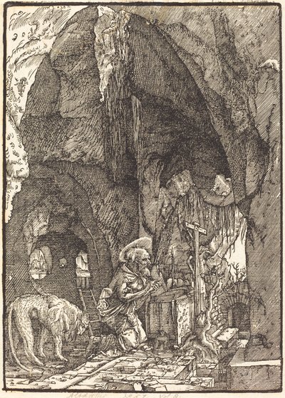 Saint Jerome in a Cave by Albrecht Altdorfer