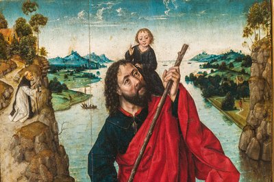 St. Christopher (detail) by Albrecht Bouts