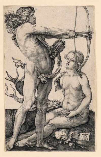 Apollo and Diana by Albrecht Dürer