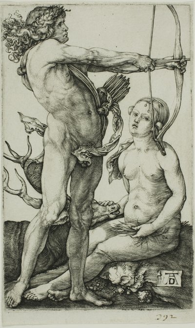 Apollo and Diana by Albrecht Dürer