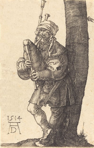 Bagpiper by Albrecht Dürer