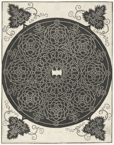 Embroidery Sample with Axe-shaped Shield by Albrecht Dürer