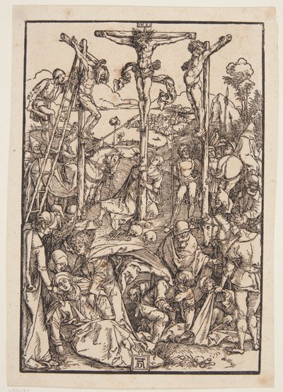 Calvary (modest woodcut) by Albrecht Dürer