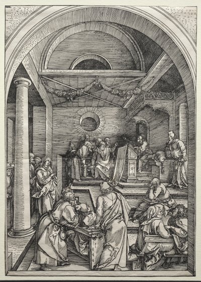 Christ Disputing with Doctors by Albrecht Dürer