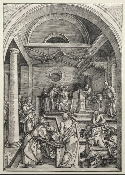 Christ Disputing with Doctors, c. 1503-1504 by Albrecht Dürer