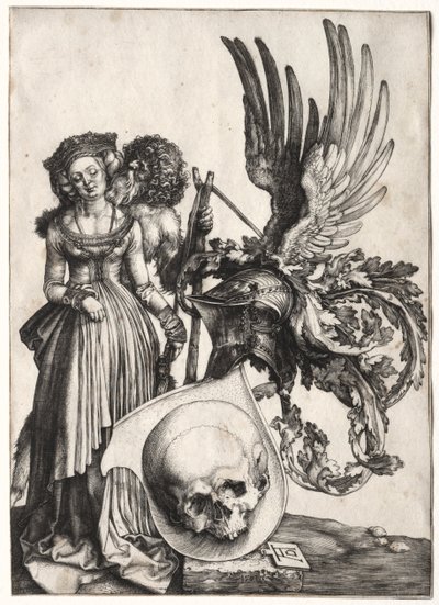 Coat of Arms with a Skull by Albrecht Dürer