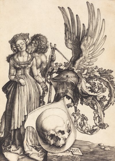 Coat of Arms with a Skull by Albrecht Dürer
