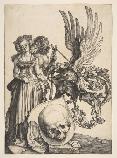 Coat of Arms with a Skull by Albrecht Dürer