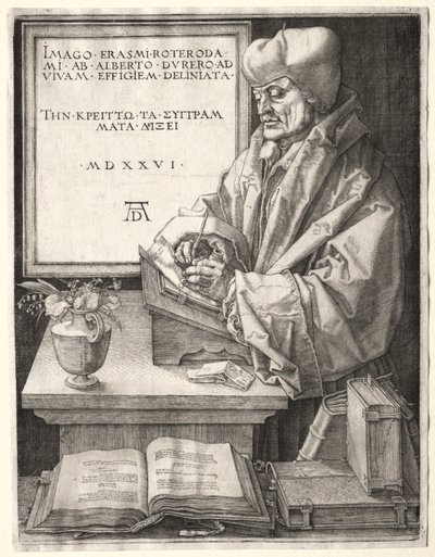 Desiderius Erasmus of Rotterdam by Albrecht Dürer