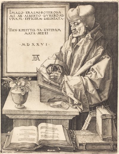 Erasmus of Rotterdam by Albrecht Dürer