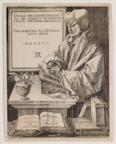 Erasmus of Rotterdam by Albrecht Dürer