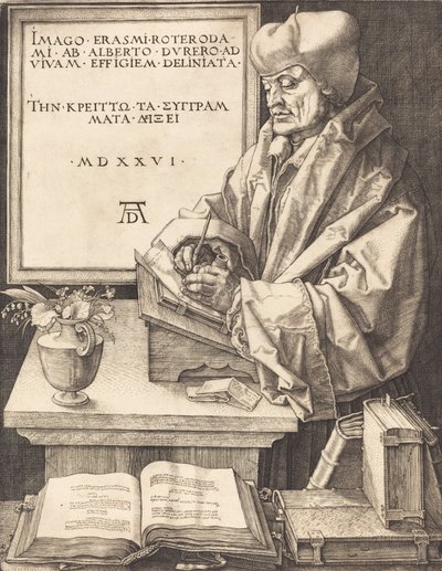 Erasmus of Rotterdam, 1526 by Albrecht Dürer