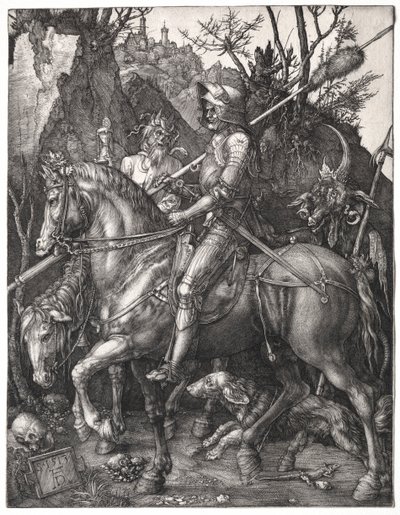 Knight, Death, and the Devil, 1513 by Albrecht Dürer