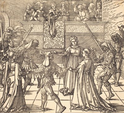 Masquerade Dance with Torches, c. 1516 by Albrecht Dürer