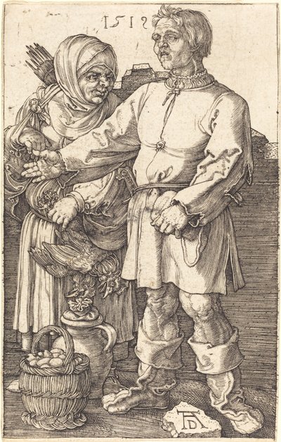 Peasant Couple at Market by Albrecht Dürer
