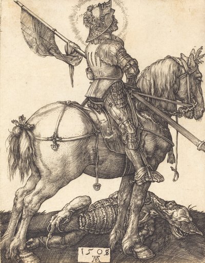 Saint George on Horseback by Albrecht Dürer