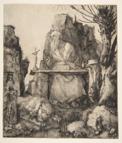Saint Jerome by the Pollard Willow by Albrecht Dürer