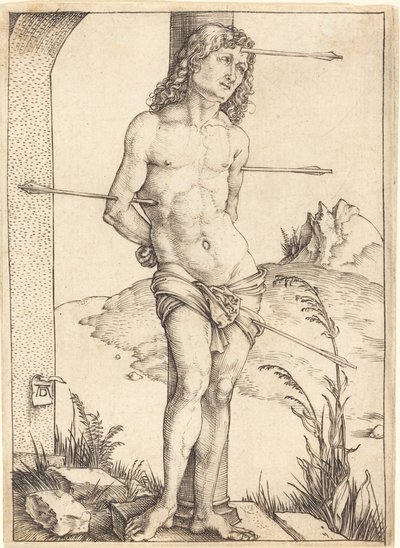 Saint Sebastian Bound to the Column by Albrecht Dürer