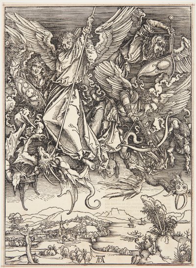 St. Michael Fighting the Dragon by Albrecht Dürer