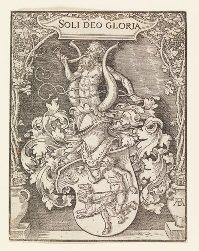 The Coat of Arms of Tschertie by Albrecht Dürer