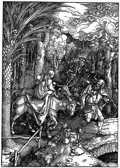 The Flight into Egypt by Albrecht Dürer