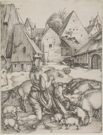 The Prodigal Son Amid the Swine by Albrecht Dürer
