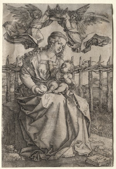 The Virgin Crowned by Two Angels by Albrecht Dürer