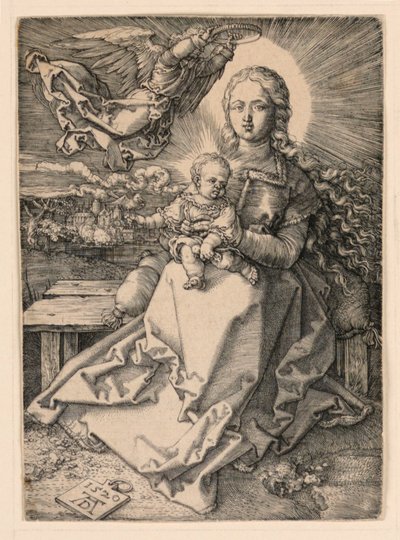 The Virgin Crowned by an Angel by Albrecht Dürer