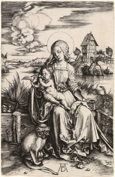 The Virgin and Child with the Monkey by Albrecht Dürer