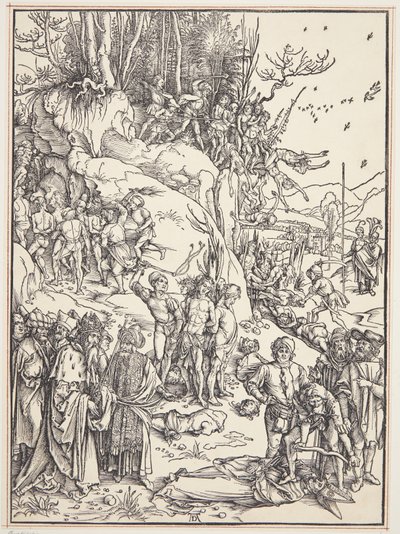 The martyrdom of the ten thousand by Albrecht Dürer
