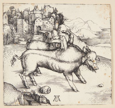 The Monstrous Sow of Landser by Albrecht Dürer