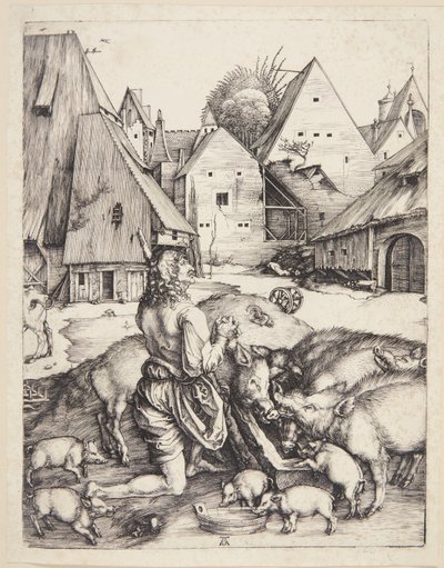 The Prodigal Son Amid the Swine by Albrecht Dürer