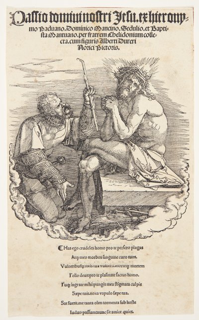 Title Page: The Mocking of Christ by Albrecht Dürer