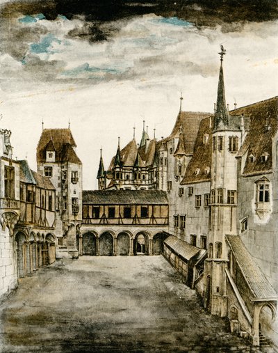 View of the castle courtyard by Albrecht Dürer