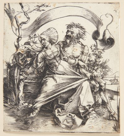 Young Woman Attacked by Death by Albrecht Dürer