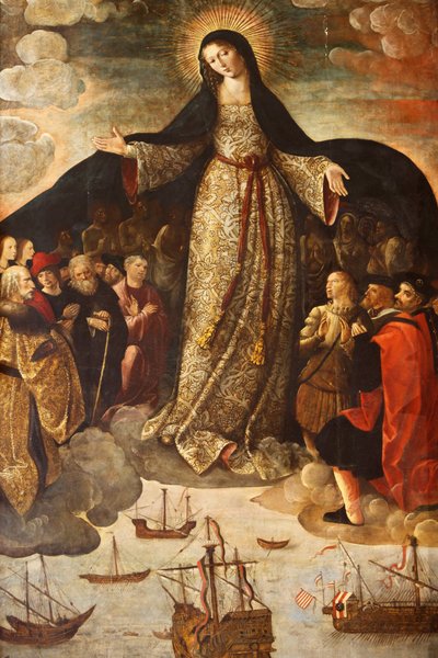 Virgen of los Mareantes altarpiece (detail) by Alejo Fernandez