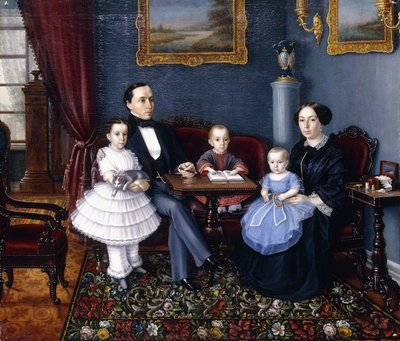 Portrait of a Young Family by Aleksei Iagodnikov