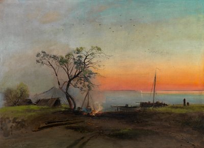Fishermen on the Volga by Alexei Kondratjewitsch Sawrassow