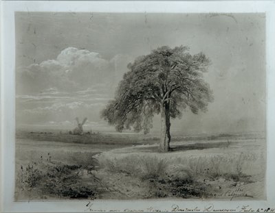 Landscape with Windmill by Alexei Kondratjewitsch Sawrassow