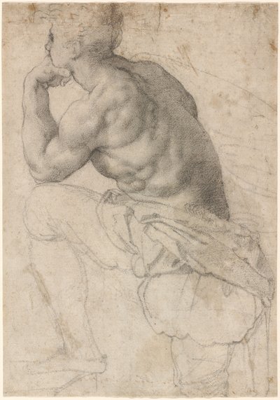 A Pearl Diver by Alessandro Allori